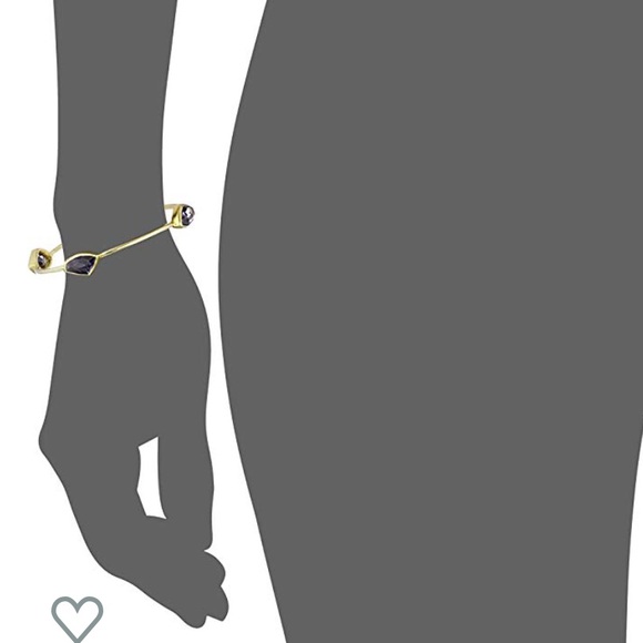 NWOT Tanzanite Color Crystal Bangle Bracelet - Picture 8 of 9